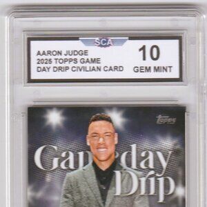 AARON JUDGE 2025 TOPPS GAME DAY CIVILIAN CARD NEW YORK YANKEES OUTFIELDER